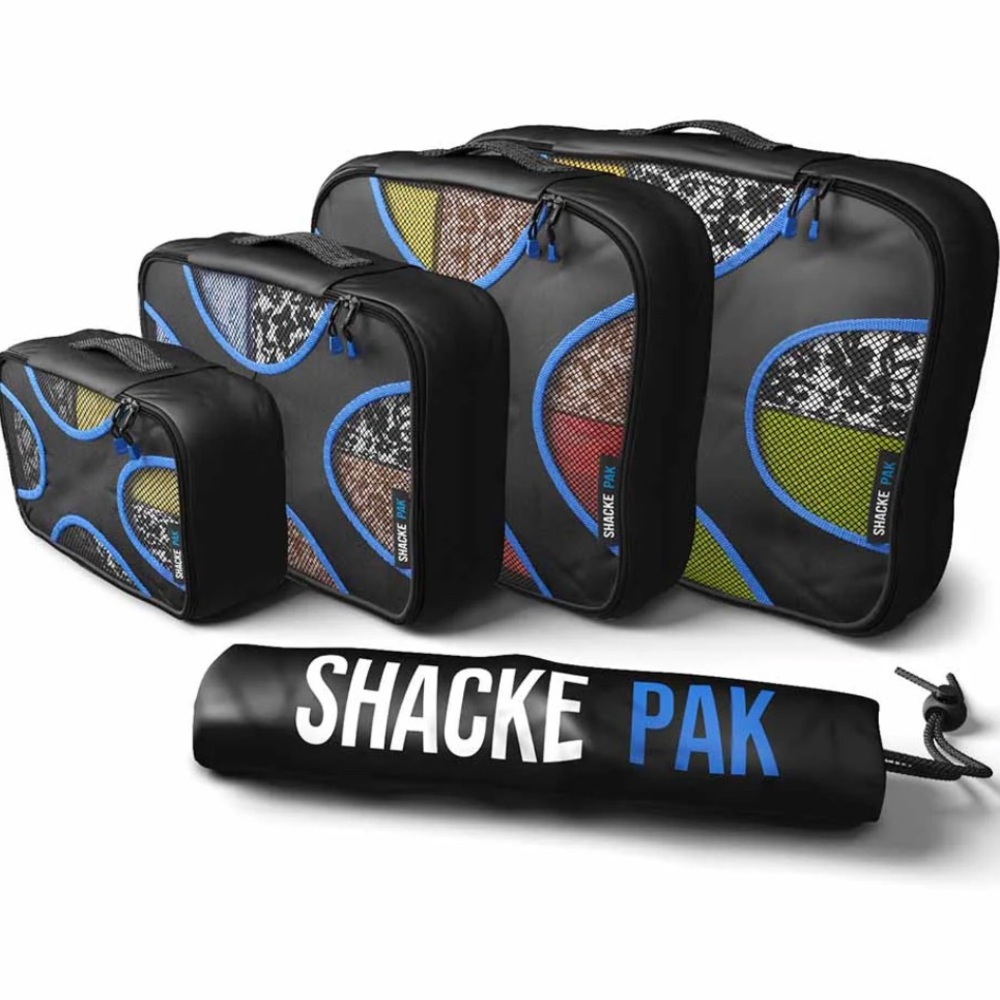 NWT- Shacke Pak packing cubes (set of 4) + Laundry Bag